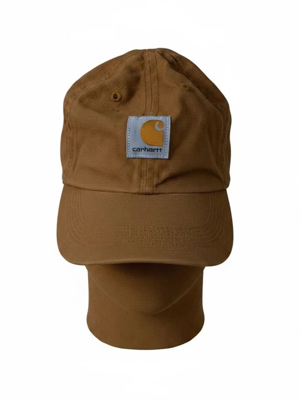 Kids Carhartt Brown Canvas Logo Baseball Cap One Size Fits All